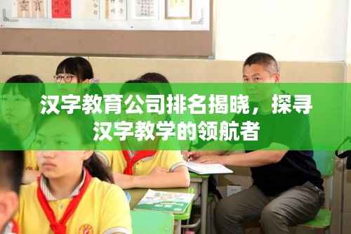 汉字教育公司排名揭晓,探寻汉字教学的领航者
