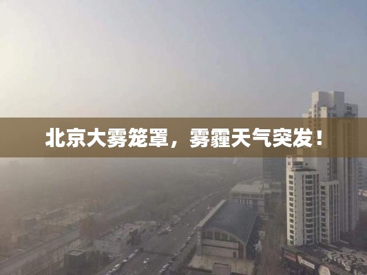 北京大雾笼罩,雾霾天气突发!