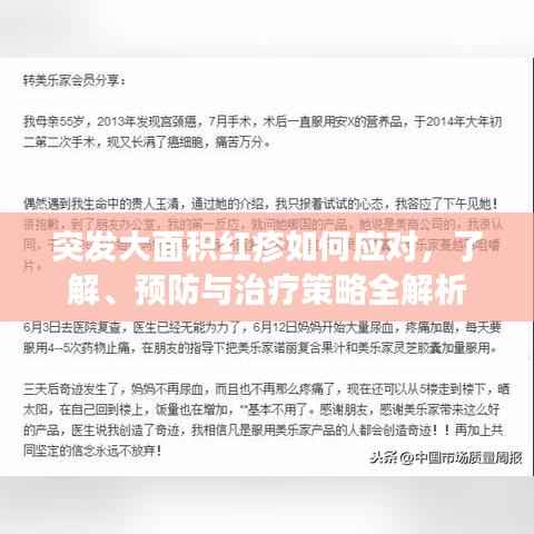 突发大面积红疹如何应对，了解、预防与治疗策略全解析