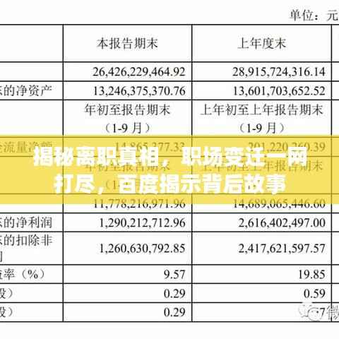 揭秘离职真相,职场变迁一网打尽,百度揭示背后故事