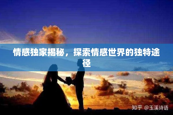 情感独家揭秘,探索情感世界的独特途径