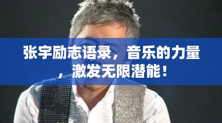 张宇励志语录,音乐的力量,激发无限潜能!