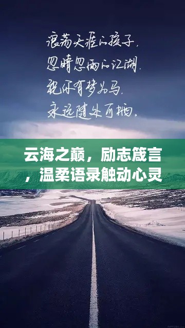云海之巅,励志箴言,温柔语录触动心灵