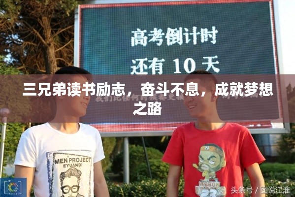 三兄弟读书励志,奋斗不息,成就梦想之路
