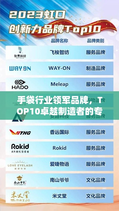 手袋行业领军品牌,TOP10卓越制造者的专注之路