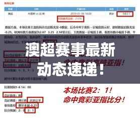 澳超赛事最新动态速递!